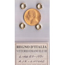 1931 - 50 Lire Oro Vittorio Emanuele III Littore An IX Fdc